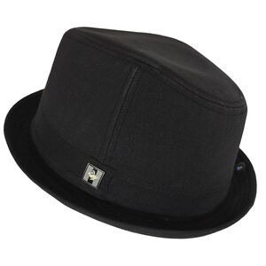 Peter Grimm black fedora Hat 100% Cotton Size S/M